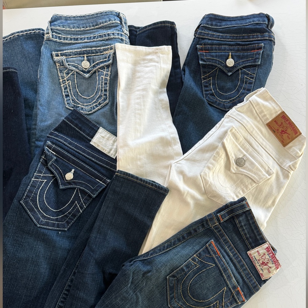 5 Pairs of True Religion Jeans Size 27